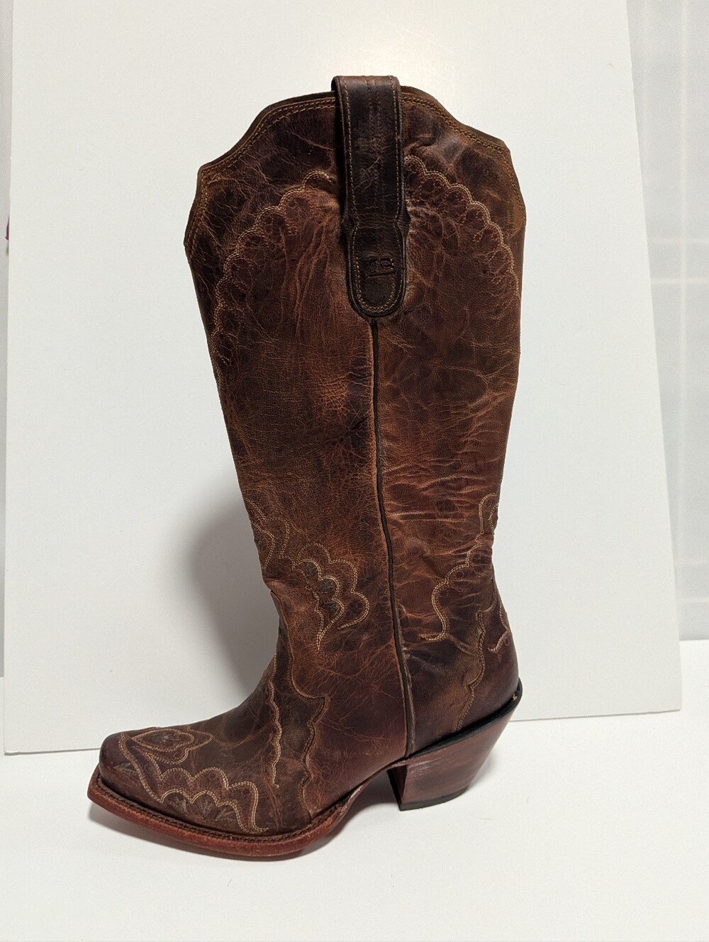 Tony Lamar Women's Western Brown Boot Size 8b